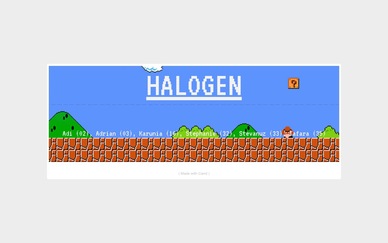 Carrd profile picture for @halogen